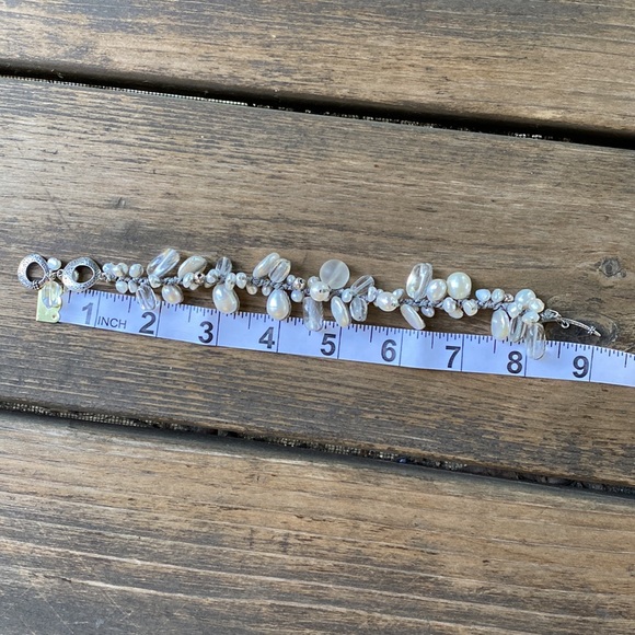 Like New Silpada Effervescence Pearl Beaded Bracelet Retired B2180 - Picture 8 of 12